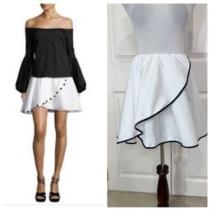 Caroline Constas Cross Over Mini Skirt